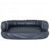 Cama para perros de espuma cuero sintético azul oscuro 75x53 cm 4