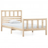 Estructura de cama madera maciza 90x200 cm 2