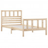Estrutura de cama 90 x 200 cm madeira maciça 3