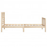 Estructura de cama madera maciza 90x200 cm 5
