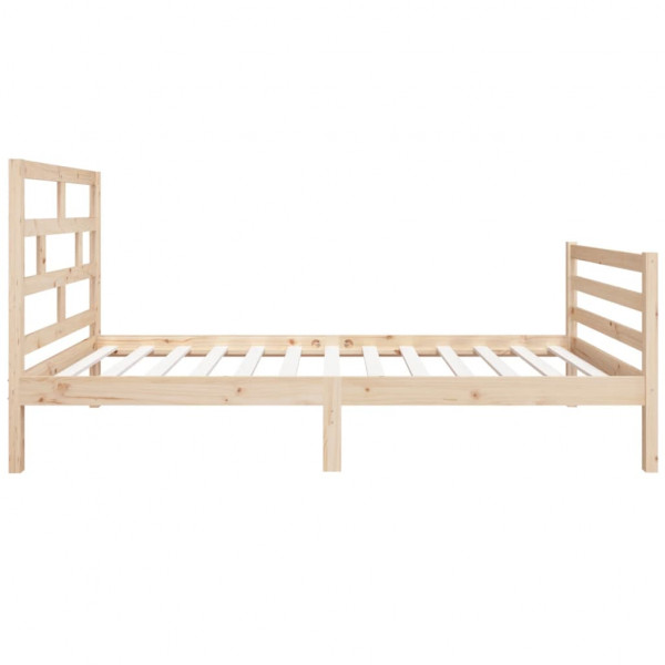 Estructura de cama madera maciza individual 90x190 cm M 5