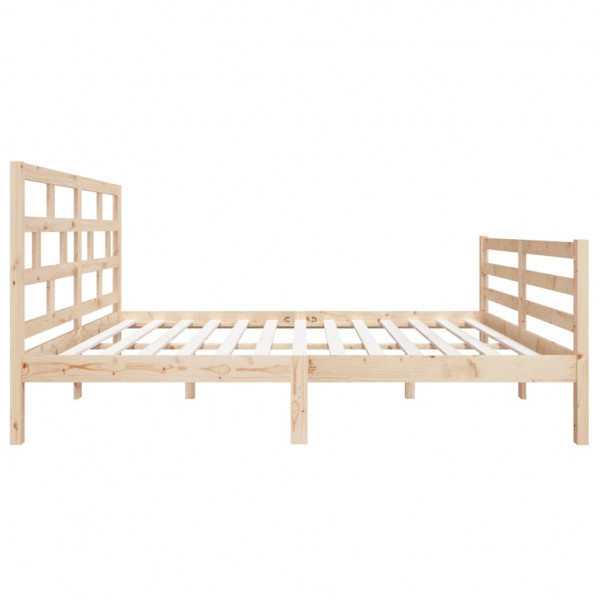 Estrutura de cama casal 135x190 cm madeira maciça M 5