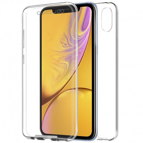 Funda COOL Silicona 3D para iPhone XR (Transparente Frontal + Trasera) D