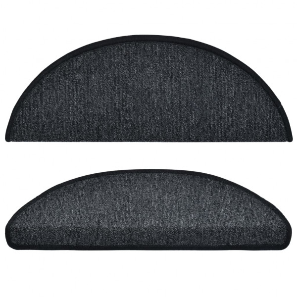 Tapetes de escadas 10 pcs 65x24x4 cm antracite M 4