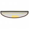 Tapetes de escada 10 unidades marrom 56x17x3 cm 5