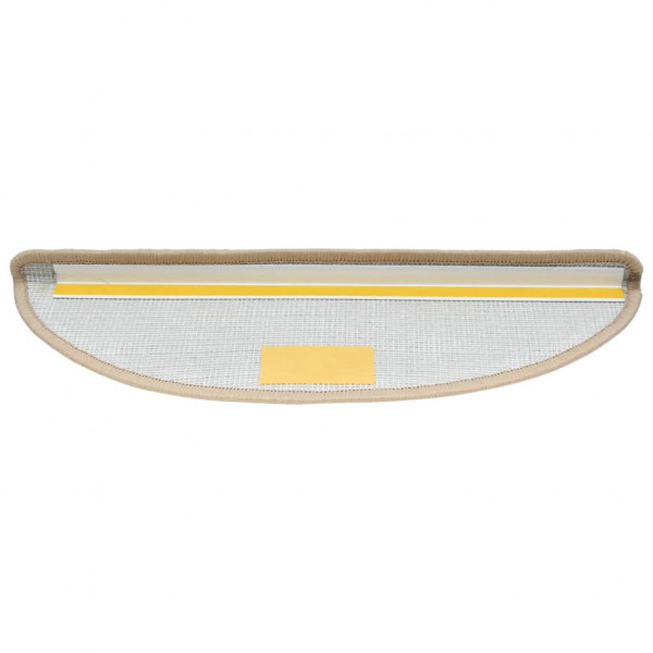 Tapetes de escadas 10 pcs 65x21x4 cm cor creme M 5