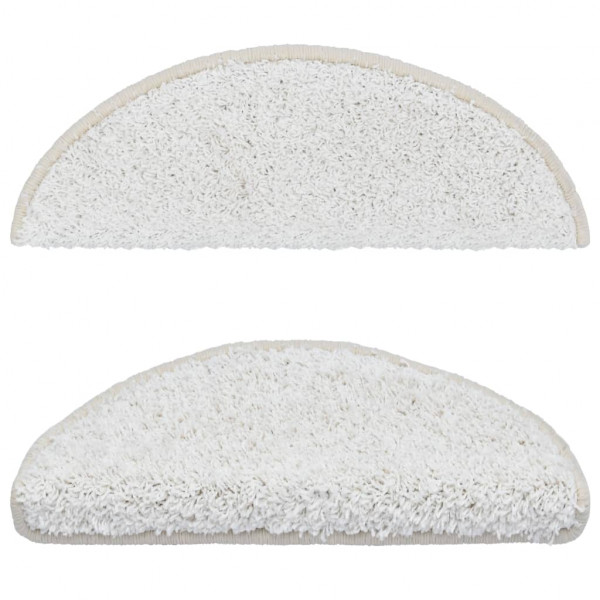 Alfombrillas de escalera 10 unidades blanco 65x21x4 cm M 4