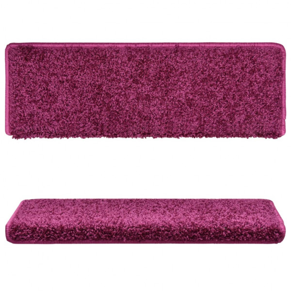 Tapetes de escadas 10 pcs 65x21x4 cm violeta M 4