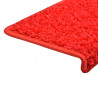 Tapetes de escadas 10 pcs 65x21x4 cm vermelho 5