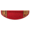 Alfombrillas de escalera autoadhesivas 5 uds rojo 65x21x4 cm 5