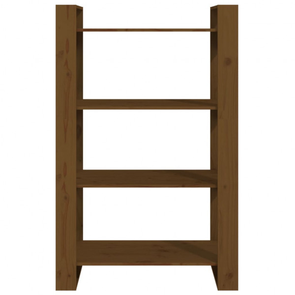 Estantería/divisor espacios madera pino marrón miel 80x35x125cm M 5
