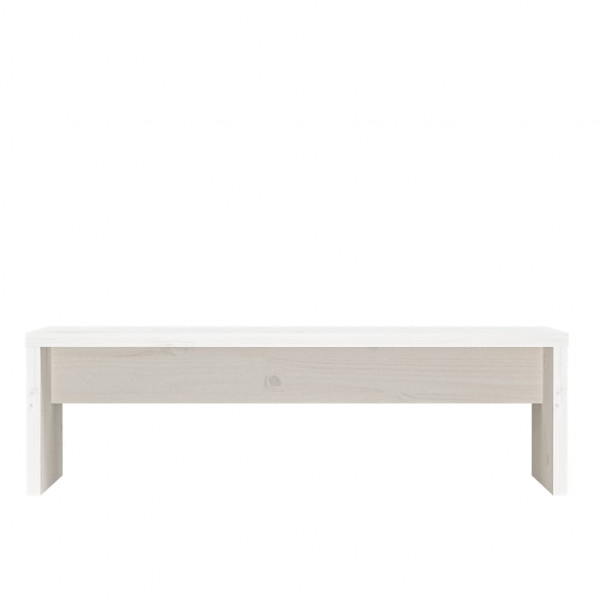 Soporte de monitor madera maciza de pino blanco 50x27x15 cm M 5