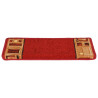 Alfombrillas de escalera autoadhesivas 10 uds rojo 65x21x4 cm 5