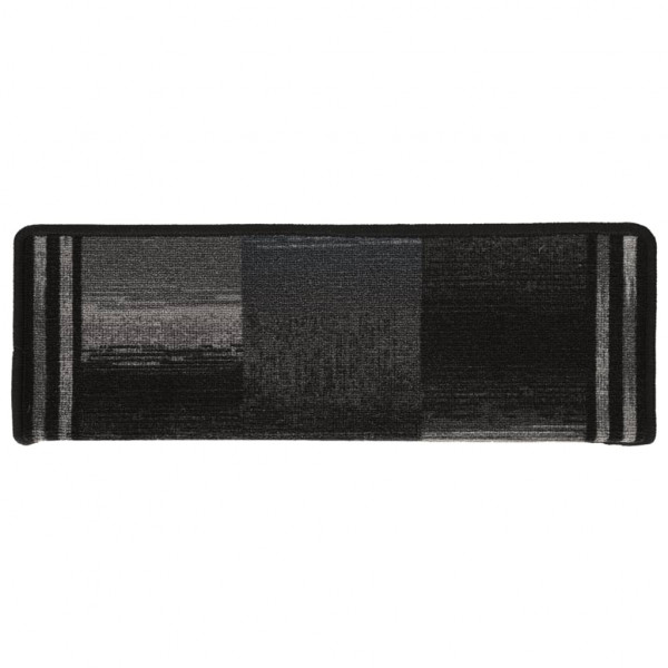 Alfombrilla escalera autoadhesivas 10uds negro y gris 65x21x4cm M 4