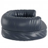 Cama para perros de espuma cuero sintético azul oscuro 60x42 cm 5