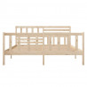 Estructura de cama madera maciza 120x200 cm 4