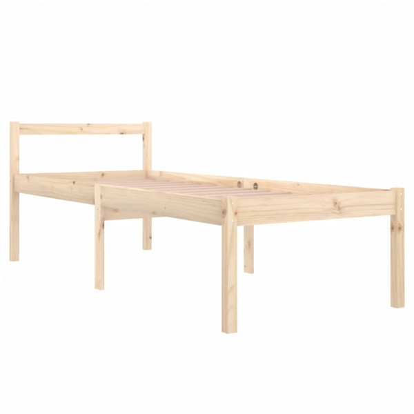 Cama de personas mayores madera maciza de pino 75x190 cm M 3