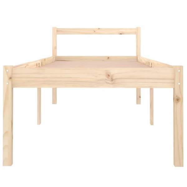 Cama para idosos em madeira maciça de pinho 75x190 cm M 4