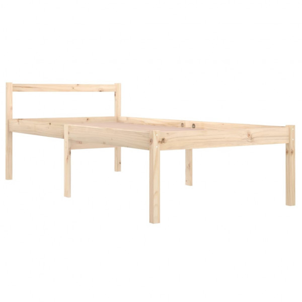 Cama para personas mayores madera maciza de pino 90x190 cm M 3