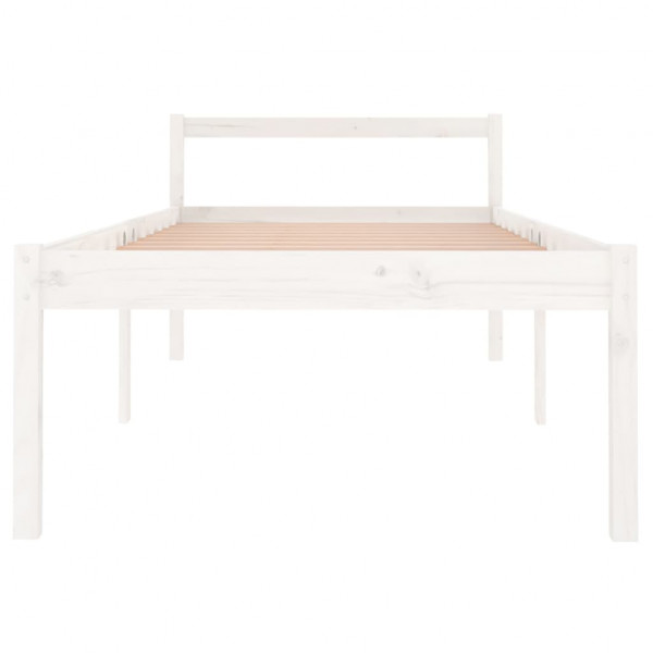 Cama para idosos em madeira maciça de pinho branco 90x190 cm M 4