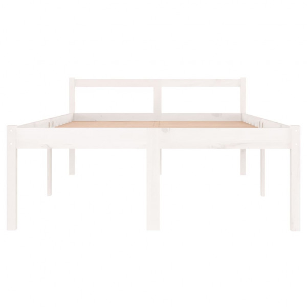 Cama para personas mayores madera maciza pino blanca 120x190 cm M 4