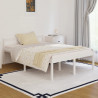 Cama para personas mayores madera maciza pino blanca 140x190 cm 1