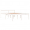 Cama para personas mayores madera maciza pino blanca 140x190 cm 3