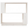Estante/divisória 80x25x70 cm pinho maciço branco 5