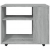 Mesa auxiliar madera contrachapada gris Sonoma 70x35x55 cm 5