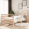 Estructura de cama madera maciza 90x200 cm 1