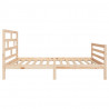 Estructura de cama madera maciza 90x200 cm 5