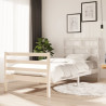 Estructura de cama madera maciza de pino 90x200 cm 1