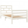 Estructura de cama madera maciza de pino 90x200 cm 3