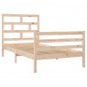 Estructura de cama madera maciza de pino 100x200 cm 3
