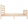 Estructura de cama madera maciza de pino 100x200 cm 5