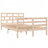 Estructura de cama madera maciza de pino 120x200 cm 3