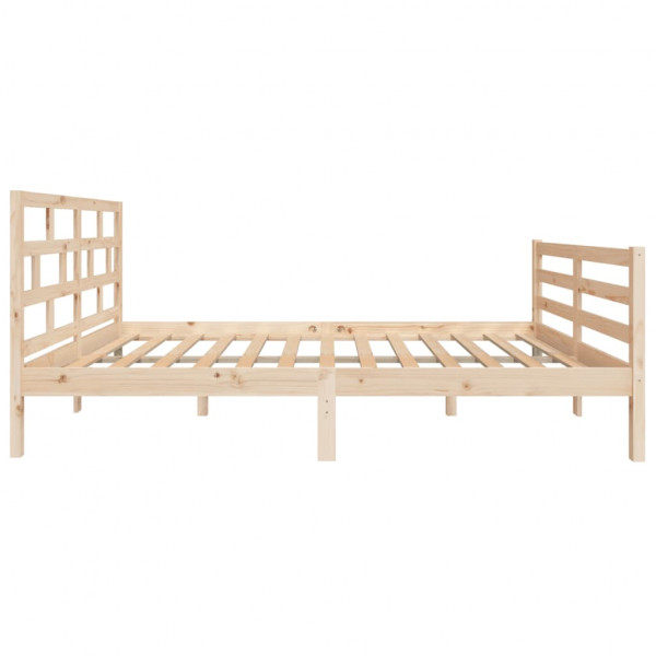 Estructura de cama madera maciza de pino 120x200 cm M 5