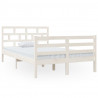 Estructura de cama madera maciza de pino blanco 120x200 cm 2