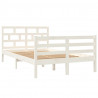 Estructura de cama madera maciza de pino blanco 120x200 cm 3
