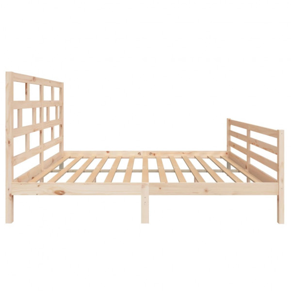 Estructura de cama de madera maciza de pino 160x200 cm M 5
