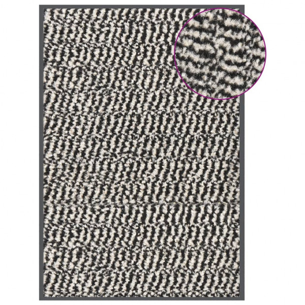 Felpudo de nudo marrón claro 40x60 cm D