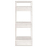 Estante/divisória 41x35x91 cm pinho maciço branco 4