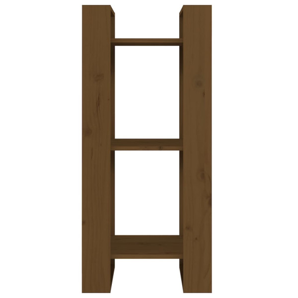 Estantería/divisor de espacios pino marrón miel 41x35x91 cm M 3