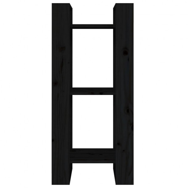 Estantería/divisor de espacios madera pino negro 41x35x91 cm M 3