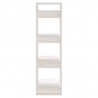 Estante/divisória 41x35x125 cm pinho maciço branco 4