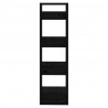 Estantería/divisor de espacios madera pino negro 41x35x125 cm 4