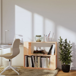 Estantería/divisor de espacios madera maciza pino 80x25x70 cm H