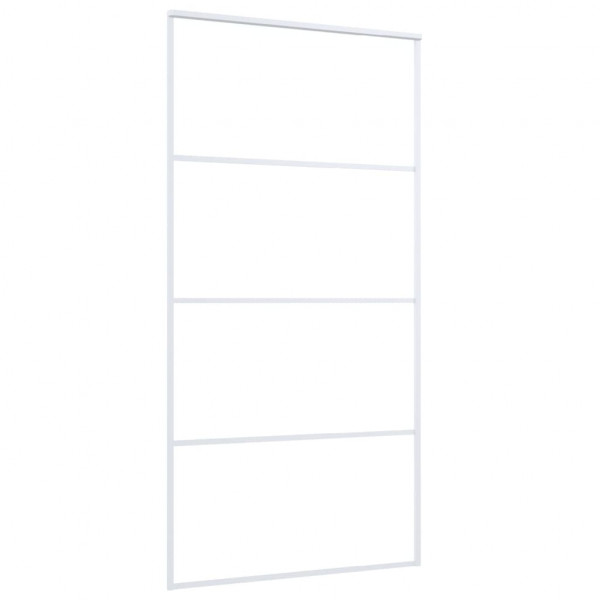 Porta deslizante em vidro ESG e alumínio 102.5x205 cm branco M 3