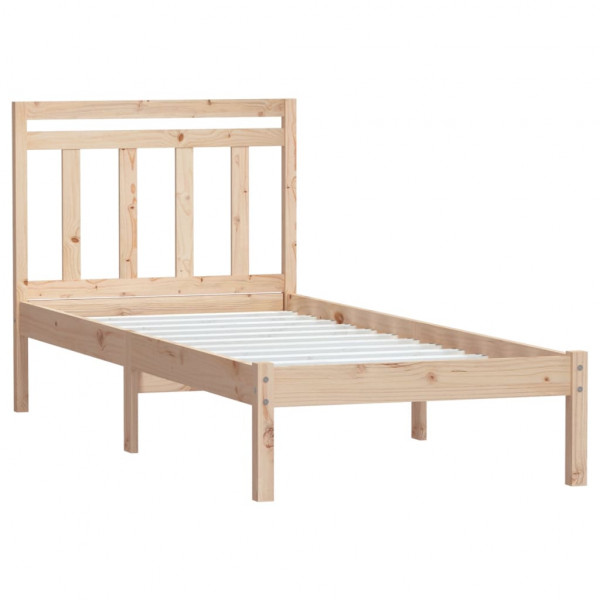 Estrutura de cama pequena solteiro 75x190 cm madeira maciça M 3