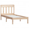 Estrutura de cama pequena solteiro 75x190 cm madeira maciça 3